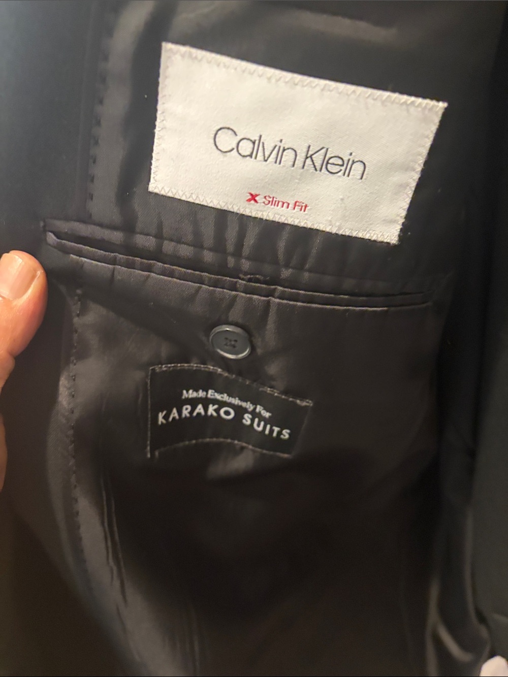 Calvin Klein Men’s Slim Fit 2 piece suit